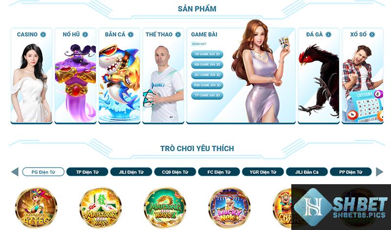 Sảnh dịch vụ cá cược shbet được yêu thích